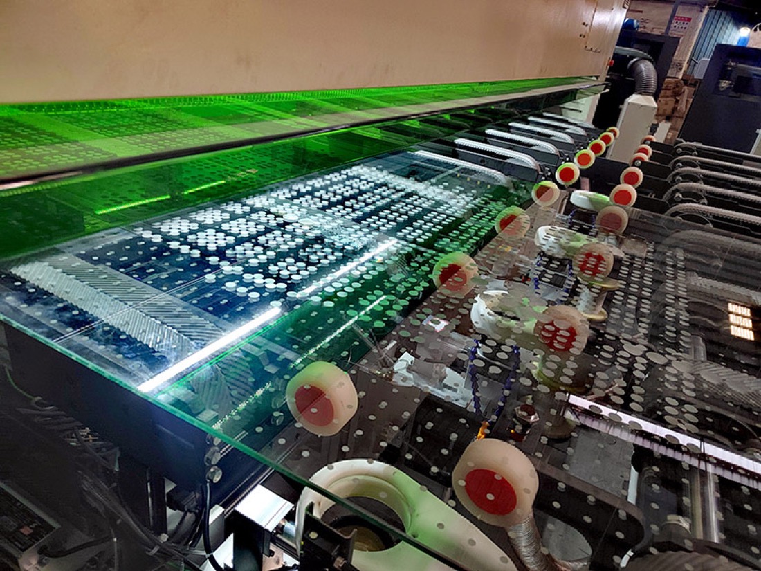 Pieza producida en una máquina Glass Lasers